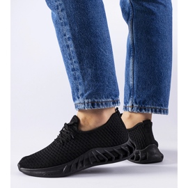 Schwarze Stoffsneaker Derek 1