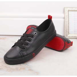 Niedriges Öko-Leder schwarz Big Star GG274007 1