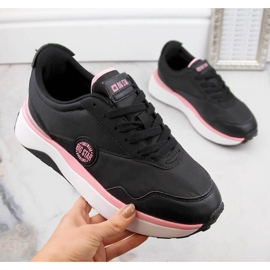 Schwarze Plateau-Sportschuhe für Damen Big Star JJ274A014 1