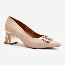 Elegante Pumps mit Verzierung Laura Messi 2740 Beige 1