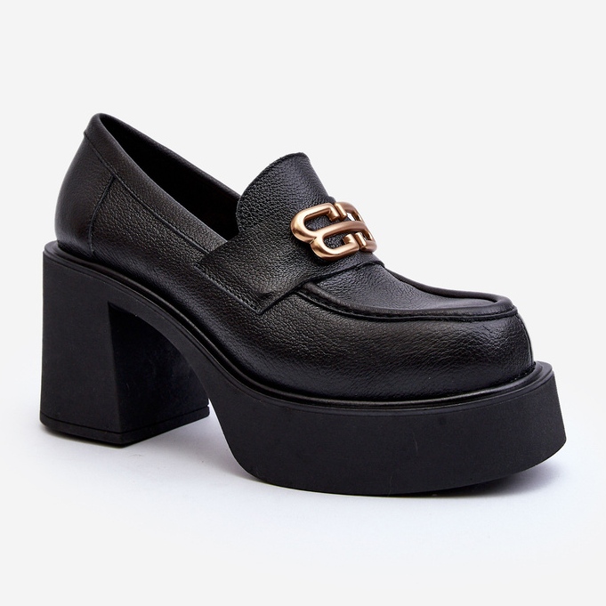 Zazoo 20170 Damen-Lederschuhe mit hohem Absatz, Schwarz 2