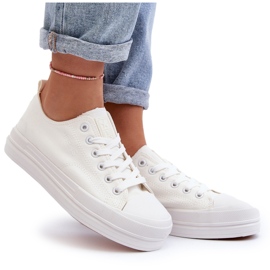 Damen-Sneakers aus Stoff in Weiß von Staneva 10