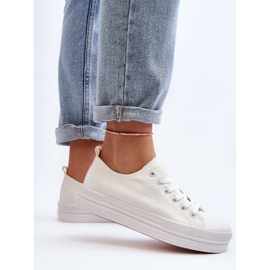 Damen-Sneakers aus Stoff in Weiß von Staneva 7