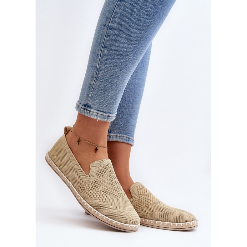 Beige Harmonie Slip-On-Espadrilles für Damen 2