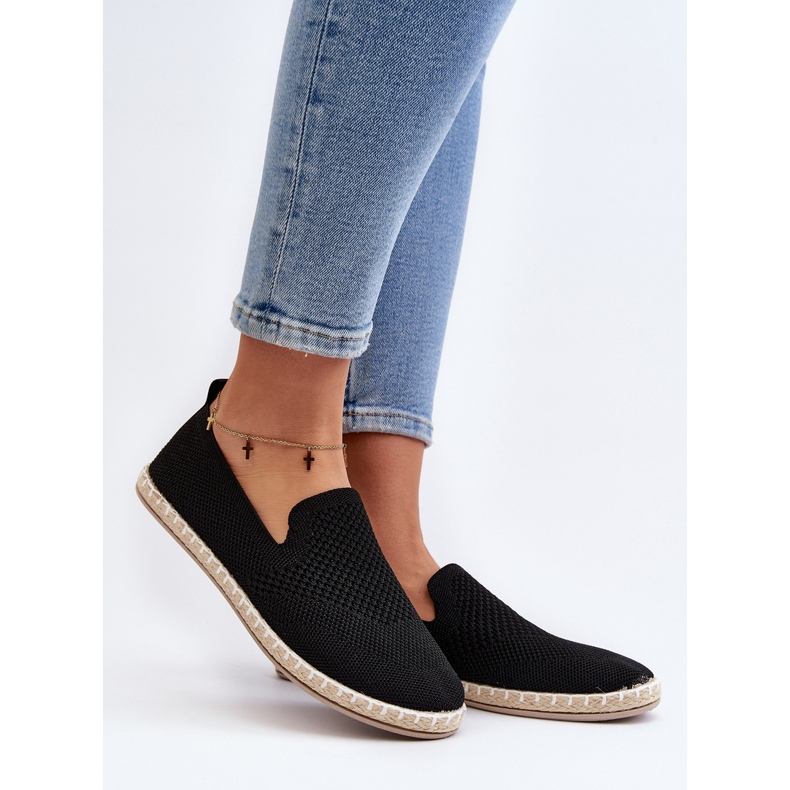 Schwarze Harmonie Damen-Slip-On-Espadrilles 2