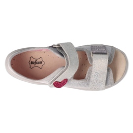 Befado Kinderhausschuhe PU 065P179 Silber 3