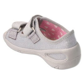 Befado Kinderhausschuhe PU 065P179 Silber 2