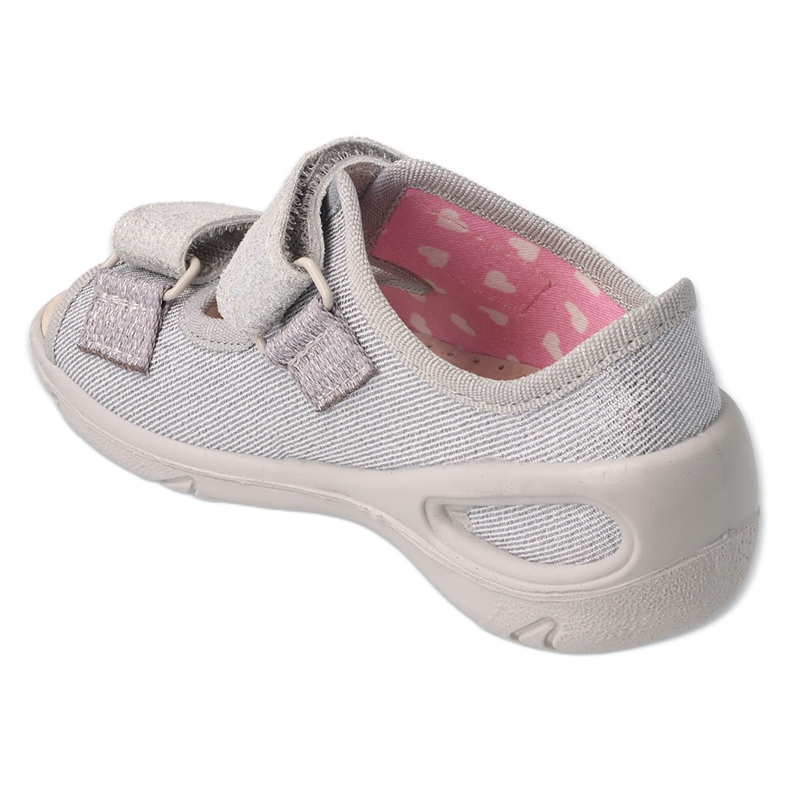 Befado Kinderhausschuhe PU 065P179 Silber 2