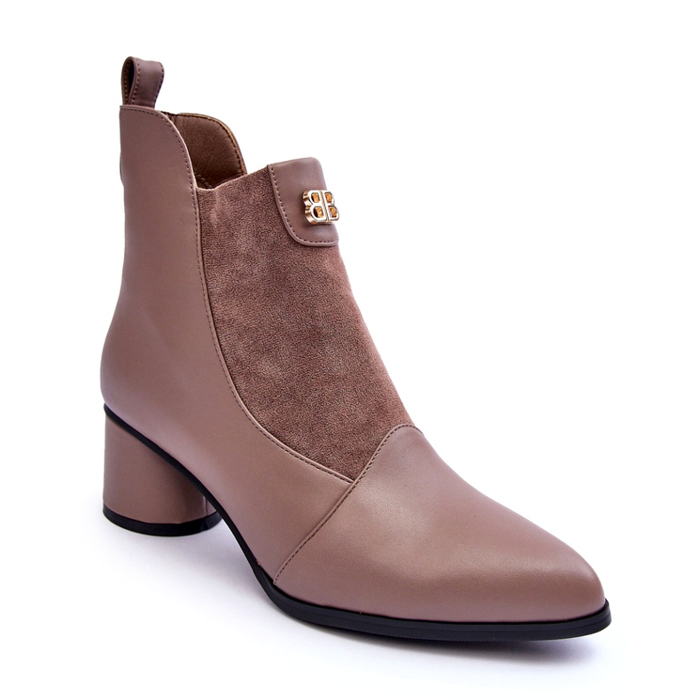 S.Barski Leder -High Heels beige 1