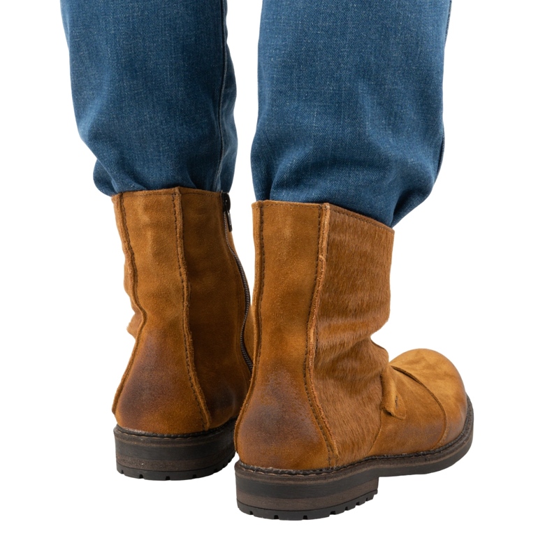 Olivier Leder Herrenstiefel 553KZ rot braun 2