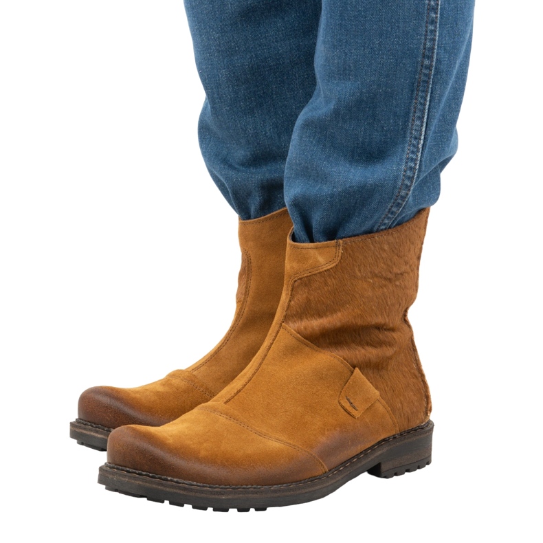 Olivier Leder Herrenstiefel 553KZ rot braun 3