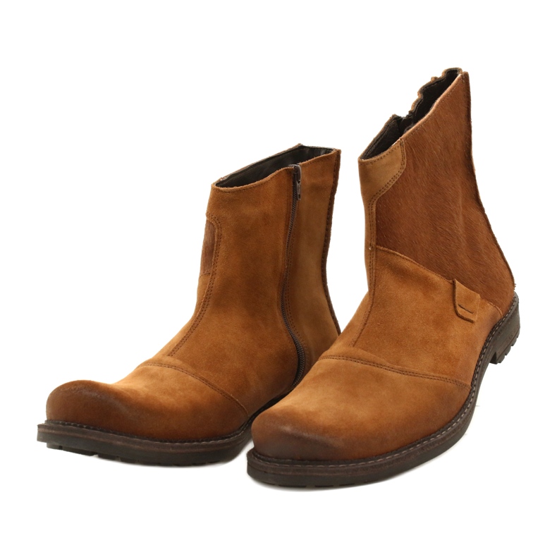 Olivier Leder Herrenstiefel 553KZ rot braun 5