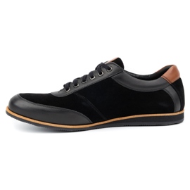 Olivier Herren Lederschuhe 7007KB schwarz 1
