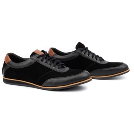 Olivier Herren Lederschuhe 7007KB schwarz 2