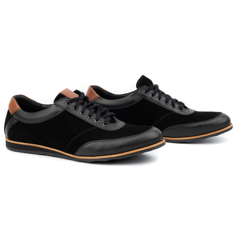 Olivier Herren Lederschuhe 7007KB schwarz 2