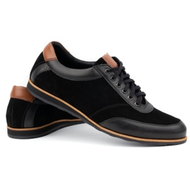 Olivier Herren Lederschuhe 7007KB schwarz 3