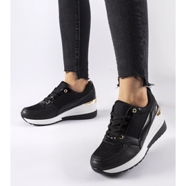 Schwarze Gauvin-Sneaker mit Keilabsatz 1