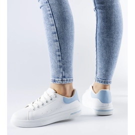 Weiße und blaue Leland-Sneaker 1