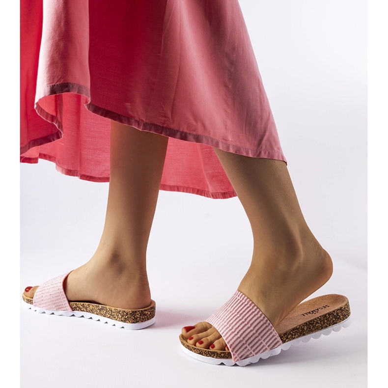 Rosa glänzende Issiglio-Flip-Flops 2