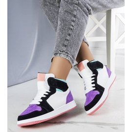 Lila High-Top-Sneakers von Kari violett 1