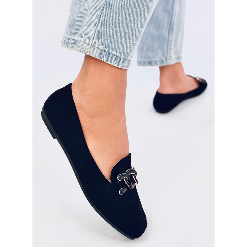 Carla Black Damen-Slipper schwarz 2