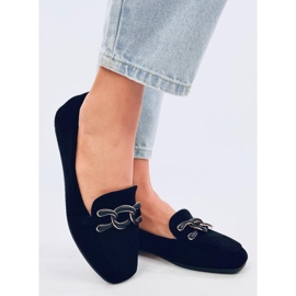 Carla Black Damen-Slipper schwarz 1
