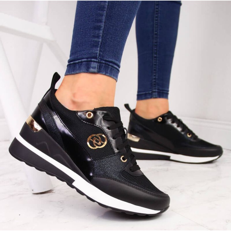 EVento W EVE274A Keilschuhe, schwarz 2