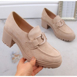 Vinceza W JAN177D Wildlederschuhe, beige 1