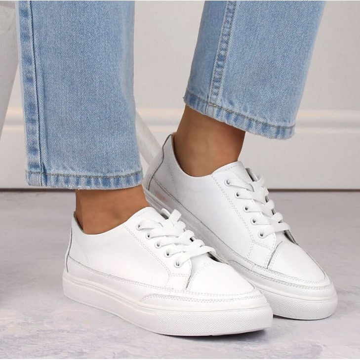 Sergio Leone W SK430 Lederschuhe, weiß 2