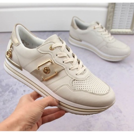 Rieker Remonte W RKR643 beige Lederschuhe 1