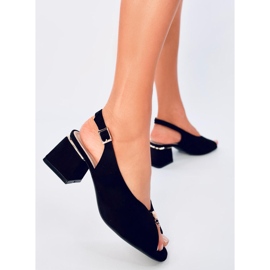 Seastar Vandell Schwarze Sandaletten mit hohen Absätzen 2