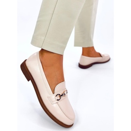 Gracess Beige Teddybär-Mokassins 2