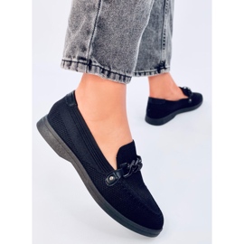 Lucena Schwarze durchbrochene Mokassins 2