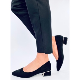 Marani Schwarze Pumps mit niedrigem Absatz 2