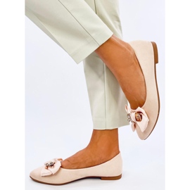 Bonnies Beige Teddybär-Ballerinas 2