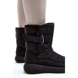 J. Star Isolierte Schneestiefel mit Klettverschluss für Damen in Schwarz von Jawora 3