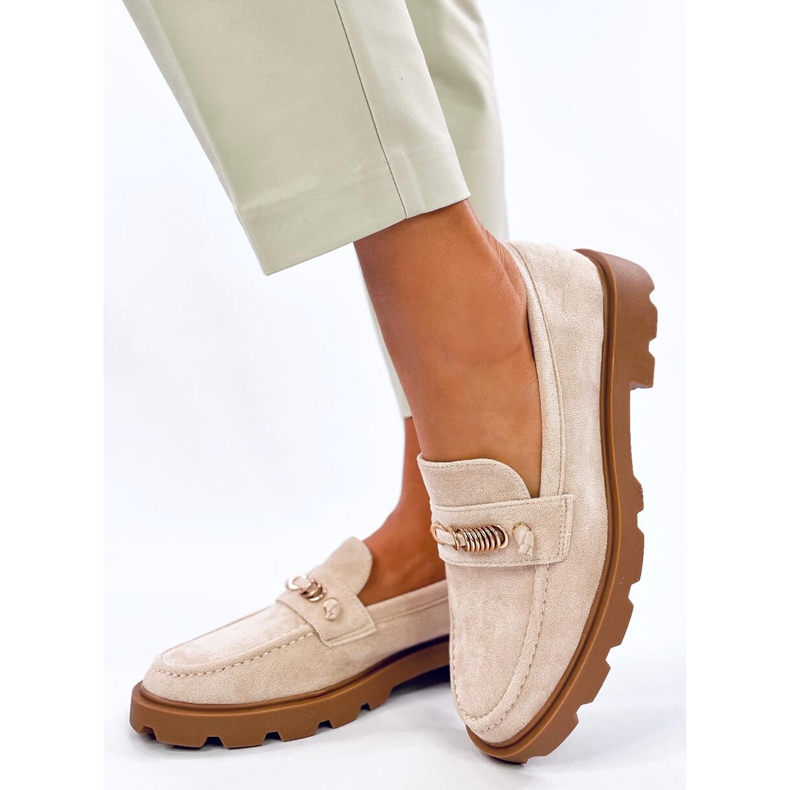 Molla Beige Damenmokassins 2