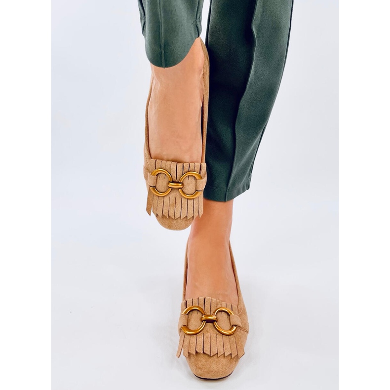 Weinn Beige Kupfer-Absatzpumps 1