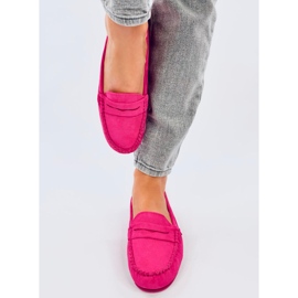 Anaya Damen-Loafer aus fuchsiafarbenem Wildleder rosa 1
