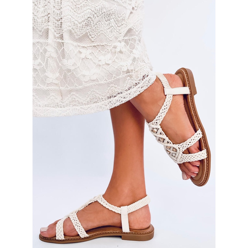 Ashes Beige Boho-String-Sandalen 2