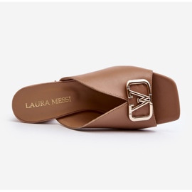 Elegante Damen-Flip-Flops mit hohem Absatz Laura Messi 2771 Beige 10