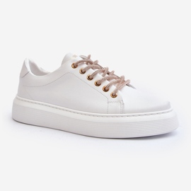 Damen-Sportschuhe aus Leder CheBello 4362 Weiß 2