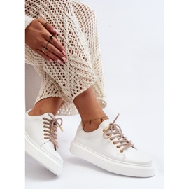 Damen-Sportschuhe aus Leder CheBello 4362 Weiß 1