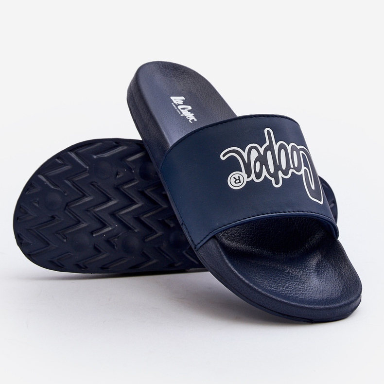 Lee Cooper Herren-Slipper LCW-24-42-2481M Marineblau 2