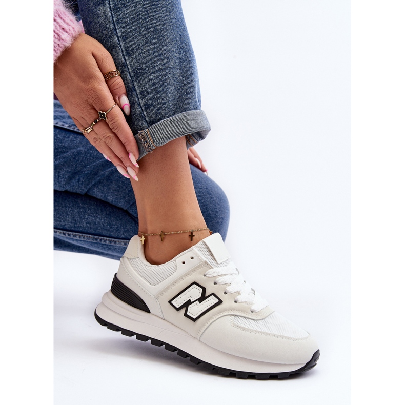 Damen Sport-Sneakers Schuhe Weiß Alettesa 1