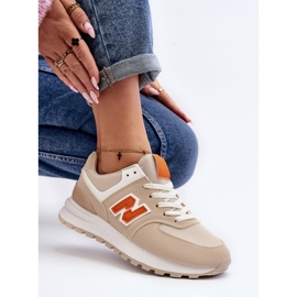 Beige Lifari Damen Sneakers Sportschuhe 1