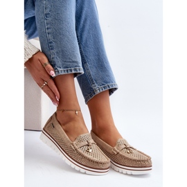 Durchbrochene Mokassins für Damen Golden Twista 1