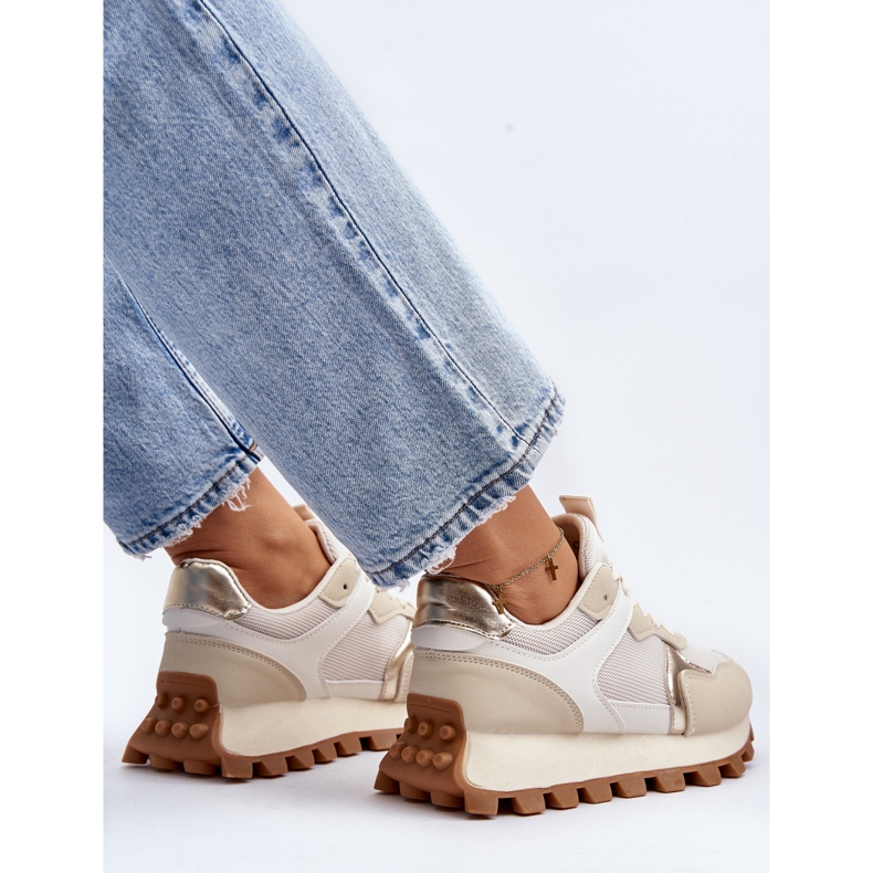 Beigefarbene Ralita-Sportschuhe für Damen 1