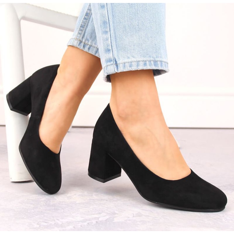 Potocki W WOL207A Wildlederpumps, schwarz 2