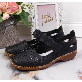 Rieker W RKR139 Lederschuhe, Marineblau 2